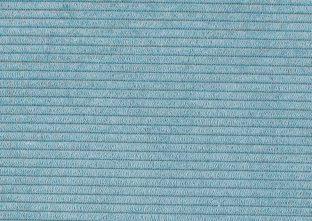 ECKSOFA Türkis Feincord  - Türkis/Schwarz, Design, Textil/Metall (280/205cm) - Xora