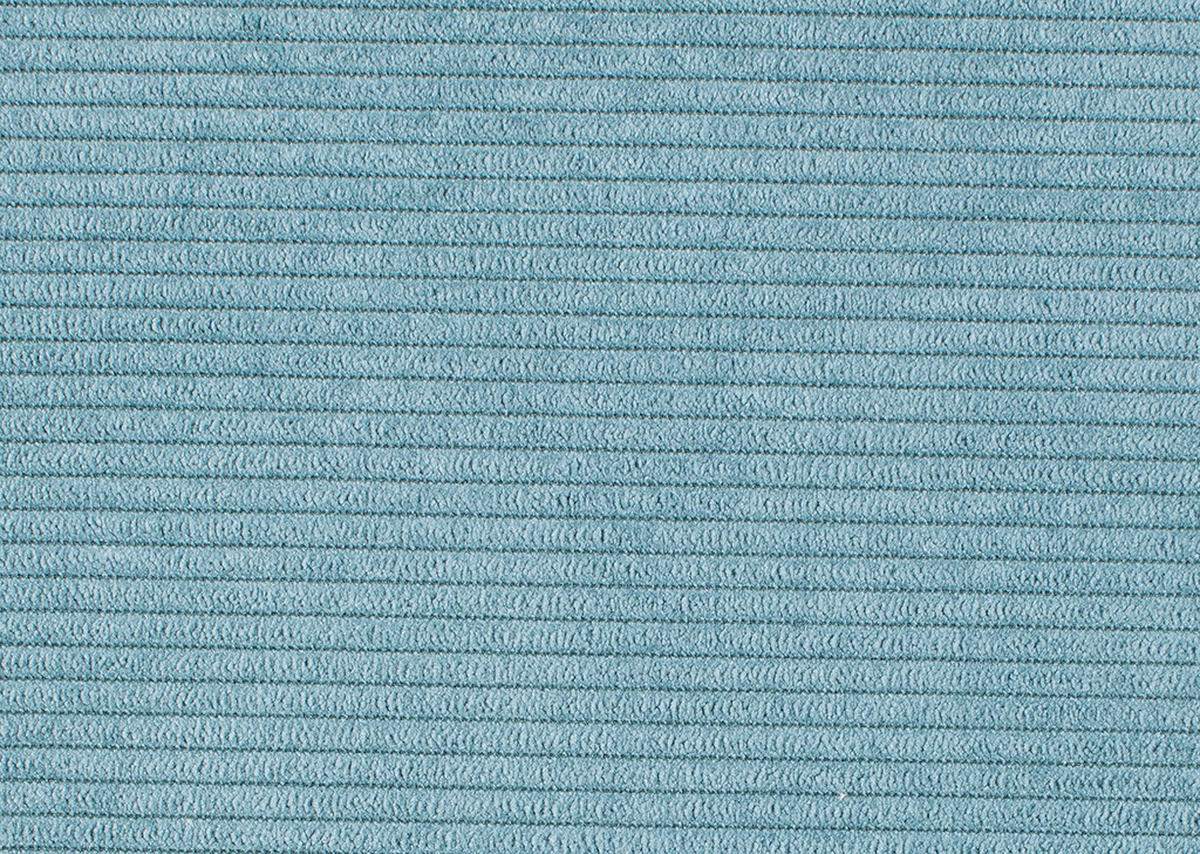 ECKSOFA in Feincord Türkis  - Türkis/Schwarz, Design, Kunststoff/Textil (284/205cm) - MID.YOU