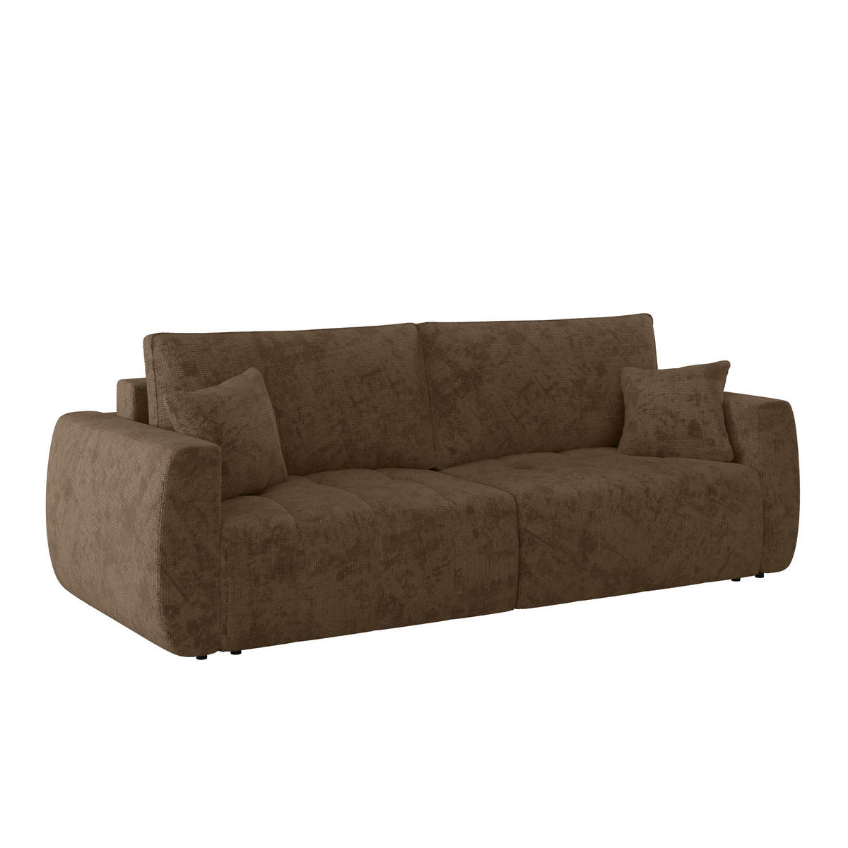 SCHLAFSOFA  mit Stoffauswahl Webstoff Mokka  - Schwarz/Mokka, MODERN, Holz/Textil (245/74-90/104cm) - MID.YOU