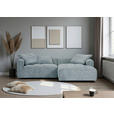 ECKSOFA  in Chenille Mintgrün  276/170 cm  - Schwarz/Mintgrün, KONVENTIONELL, Kunststoff/Textil (276/170cm) - Carryhome