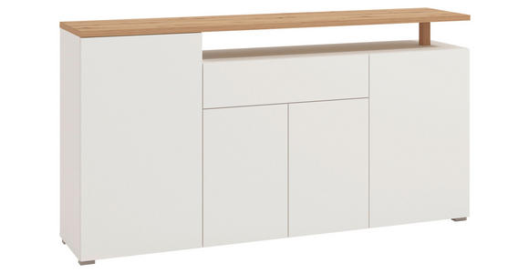 SIDEBOARD  in 179,5/94/40 cm  - Weiß/Eiche Artisan, Basics, Holzwerkstoff (179,5/94/40cm) - Carryhome