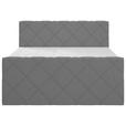 BOXSPRINGBETT 160/200 cm  in Grau  - Schwarz/Grau, KONVENTIONELL, Textil (160/200cm) - Esposa