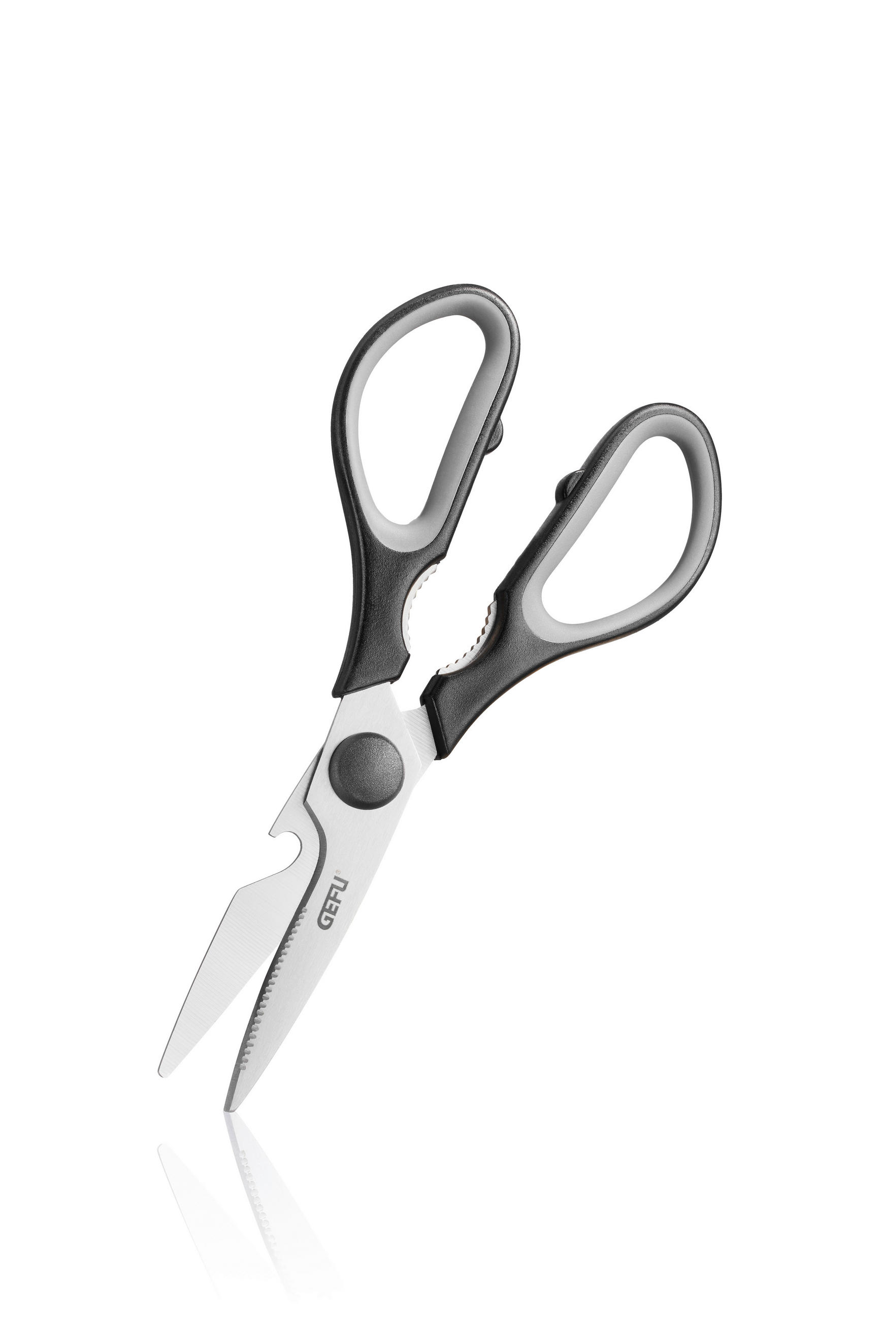 HAUSHALTSSCHERE - Schwarz/Grau, Kunststoff/Metall (21/8,5/1,4cm) - Gefu