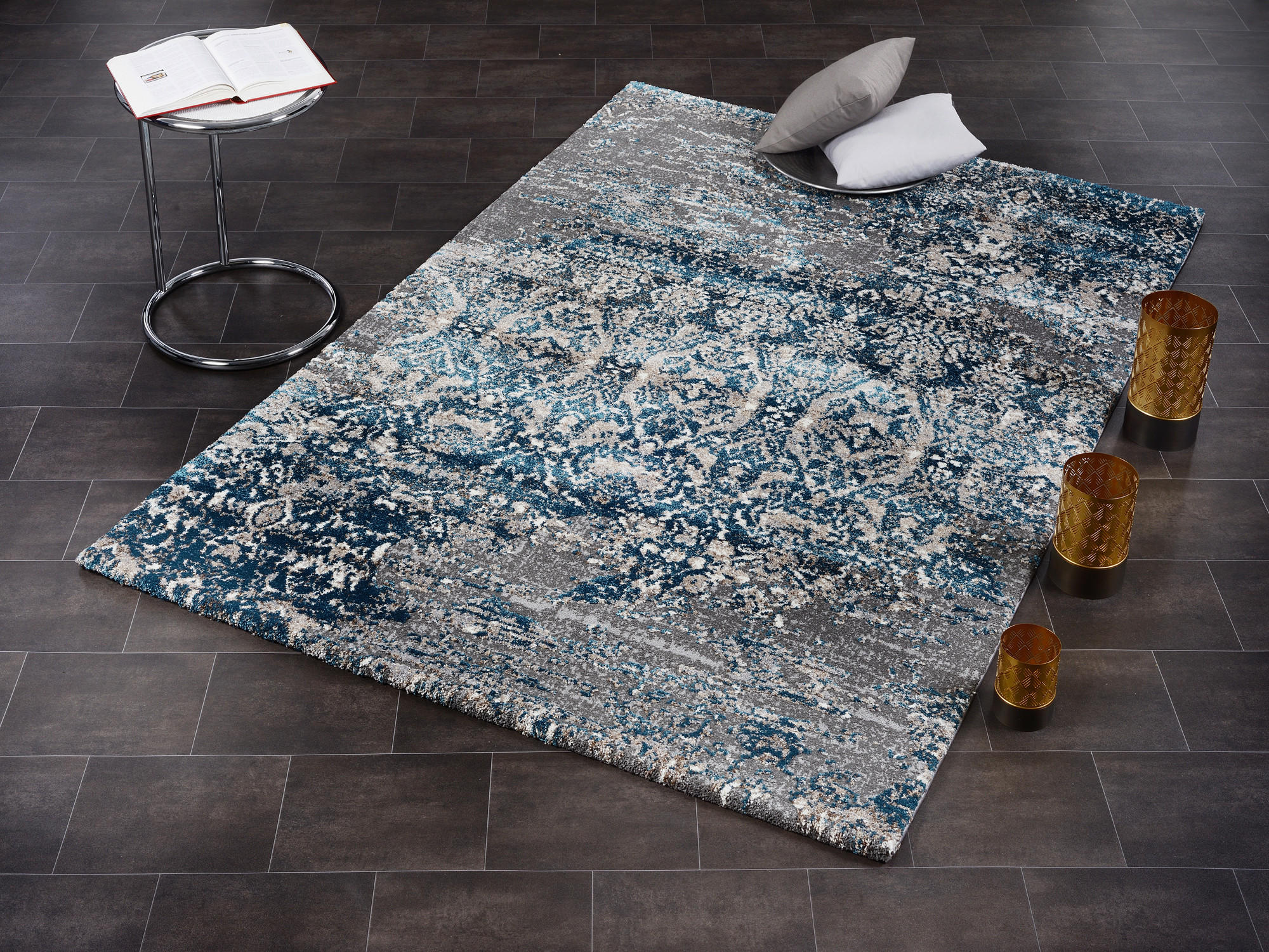 TEPPICH 140/200 cm Grau  - Grau, Design, Textil (140/200cm) - Novel