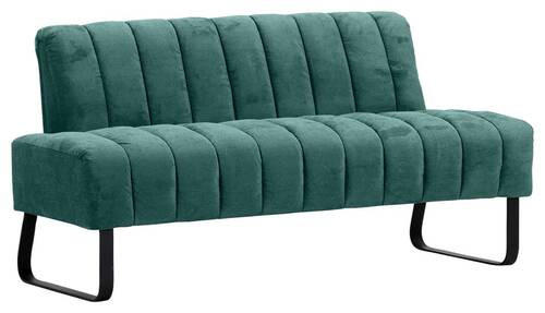 SITZBANK 175/87/77 cm  in Grün  - Schwarz/Grün, Design, Textil/Metall (175/87/77cm) - Novel
