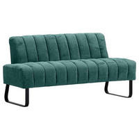 SITZBANK 175/87/77 cm  in Grün  - Schwarz/Grün, Design, Textil/Metall (175/87/77cm) - Novel