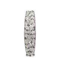 Vază 75 cm  - culoare nichel, Design, metal (21/75/21cm) - Ambia Home