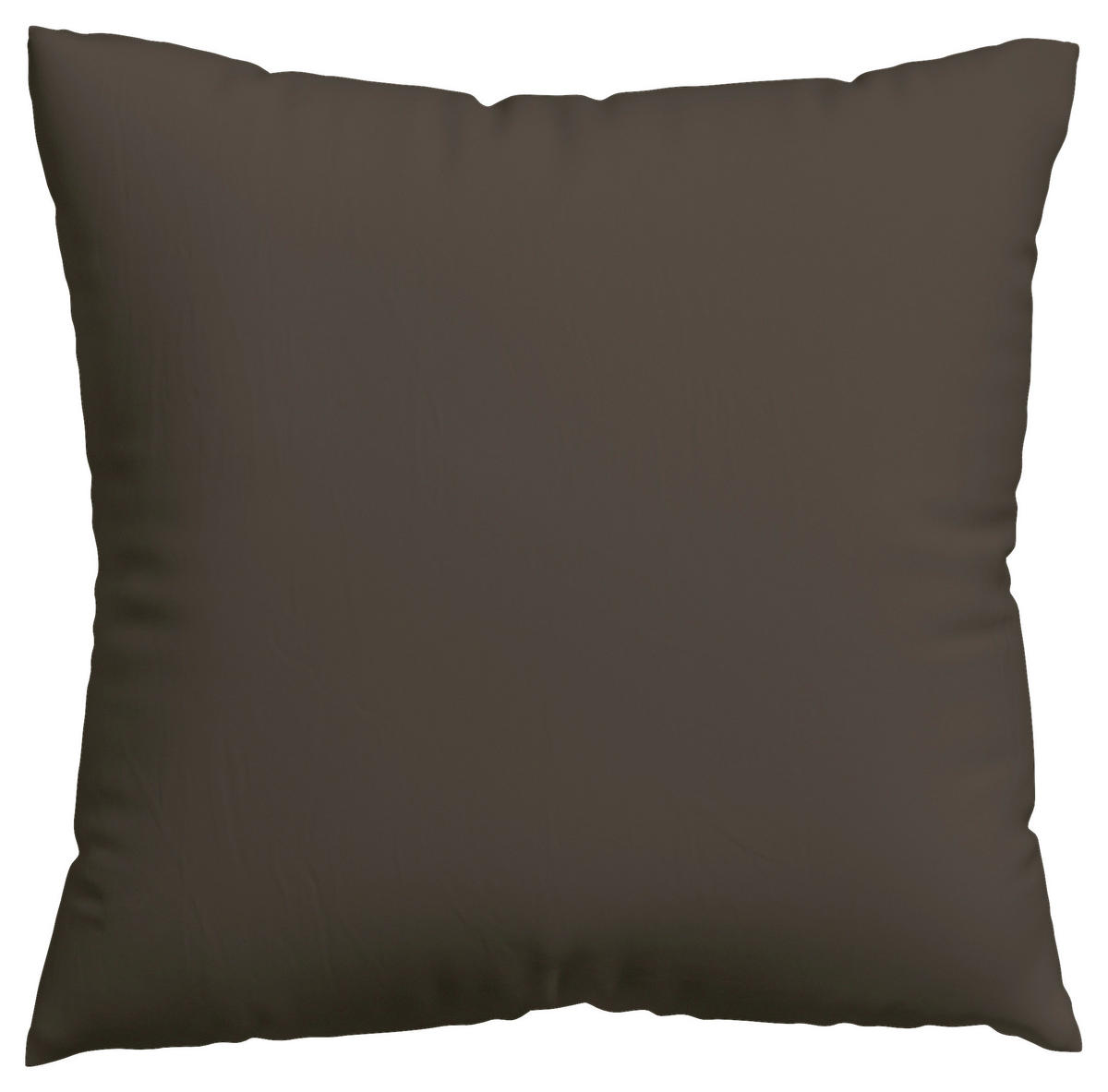 KOPFKISSENBEZUG EASY JERSEY 80/80 cm  - Dunkelbraun, Basics, Textil (80/80cm) - Schlafgut