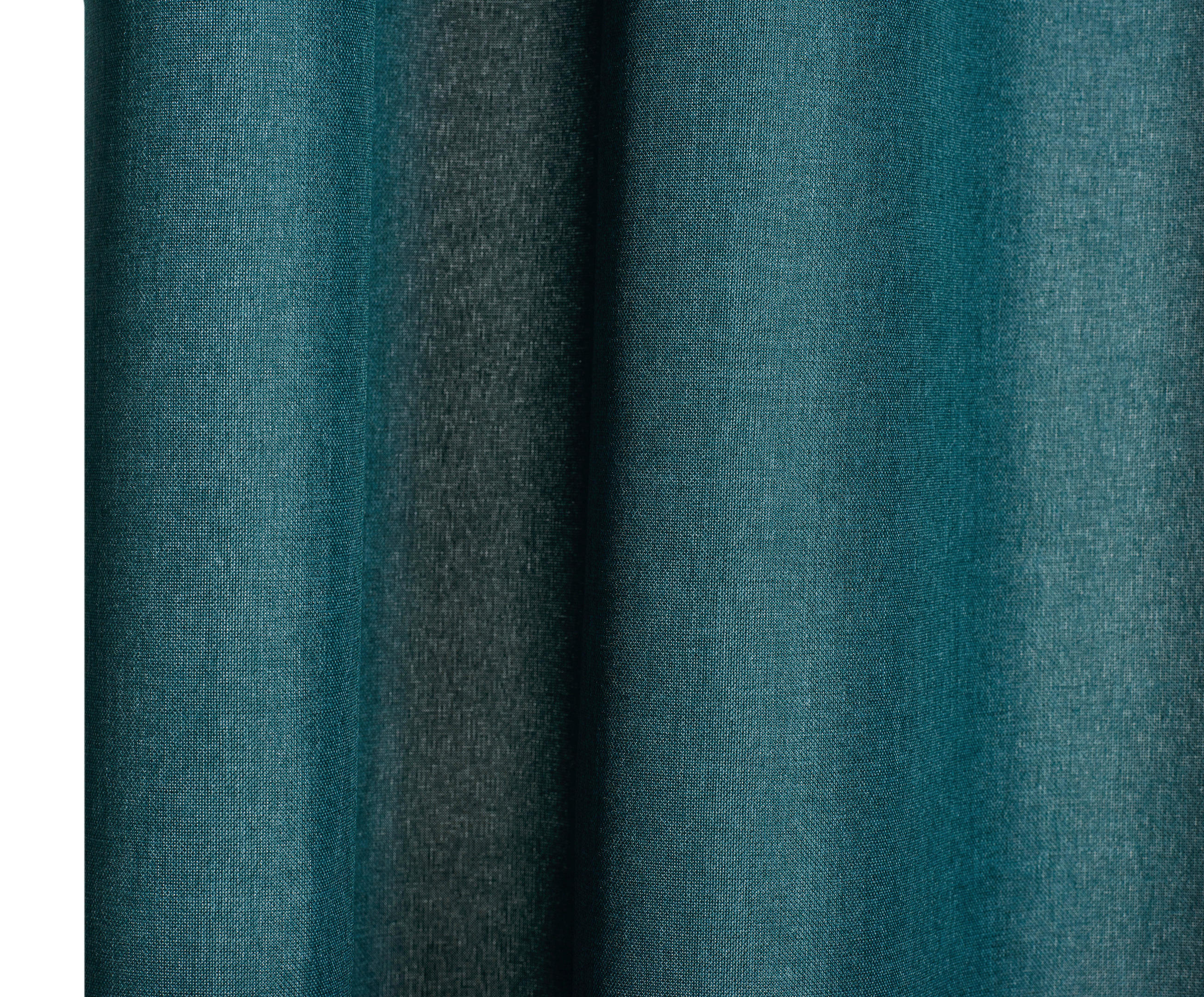 ÖSENSCHAL Linus blickdicht 140/245 cm   - Petrol, Basics, Textil (140/245cm)
