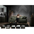 SCHLAFSOFA  in Flachgewebe Dunkelgrün  - Dunkelgrün/Schwarz, KONVENTIONELL, Textil/Metall (232/77/116cm) - Dieter Knoll