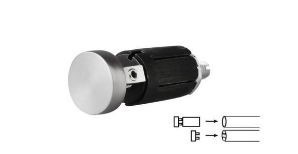 ENDSTÜCK  - Edelstahlfarben, Basics, Metall (2,5cm) - Homeware