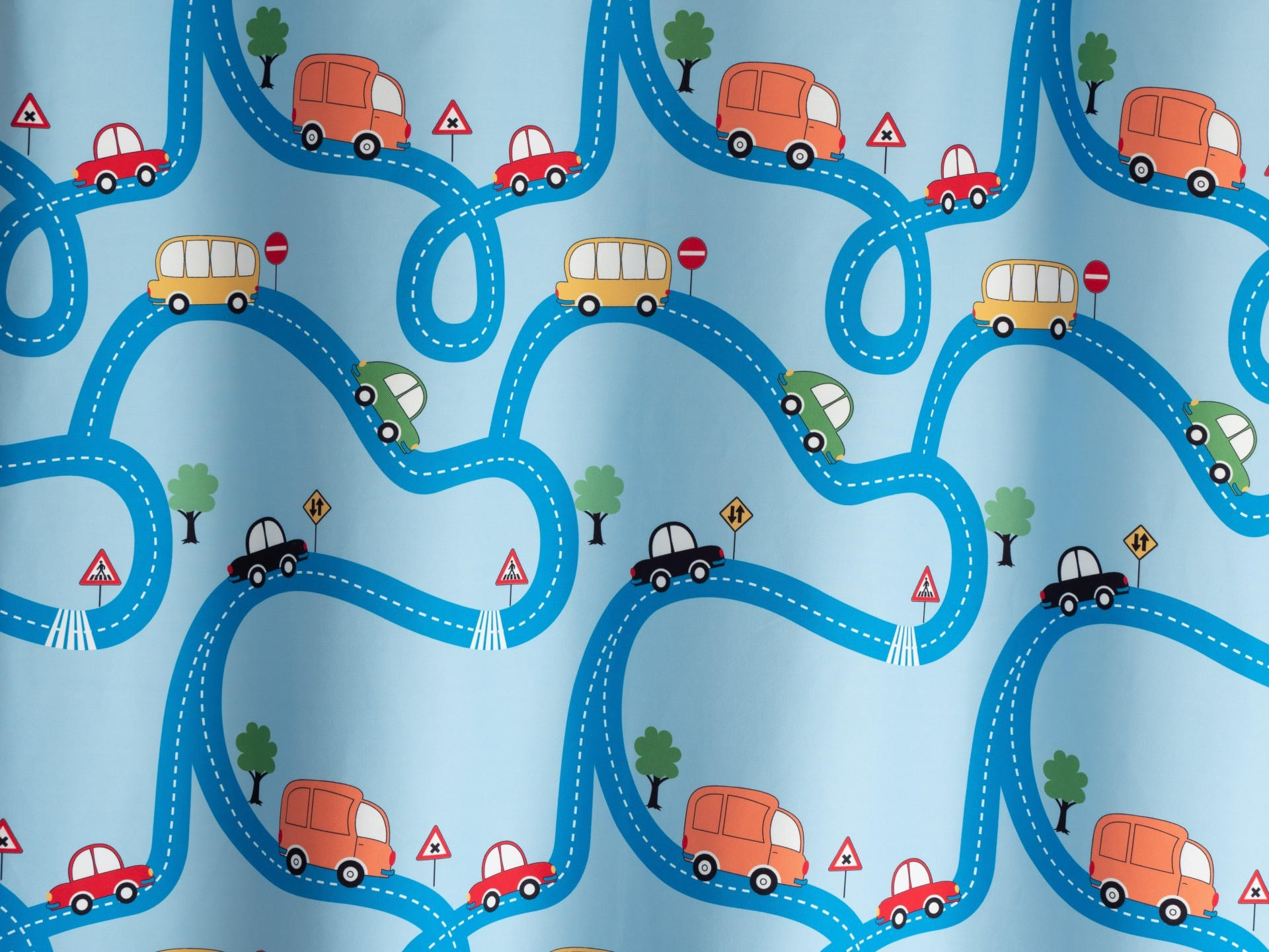 MATERIAL TEXTIL DECORATIV obscuritate  - albastru/alb, Basics, textil (150cm)