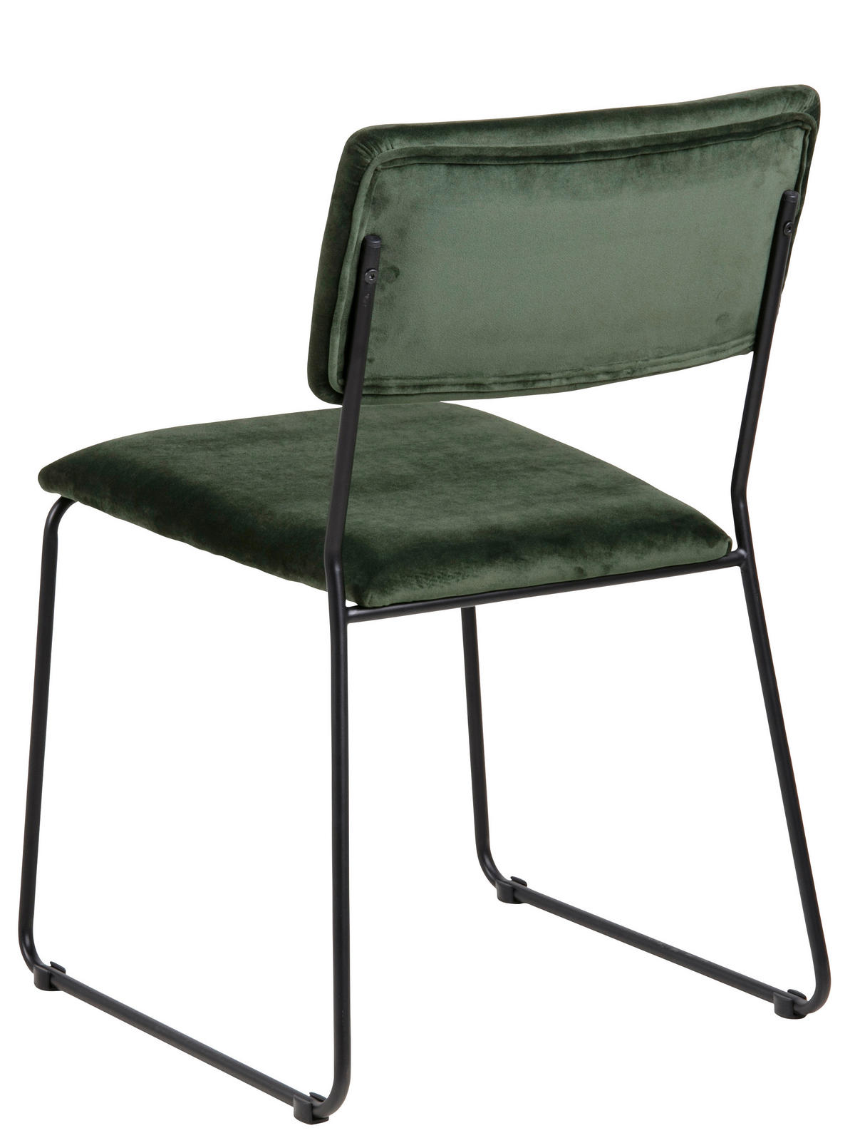 STUHL - Waldgrün/Schwarz, KONVENTIONELL, Textil/Metall (50/80/53,5cm) - Carryhome