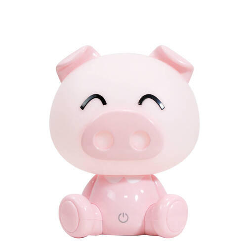 DETSKÁ STOLNÁ LAMPA, 15/15/19 cm - pink, Basics, plast (15/15/19cm)