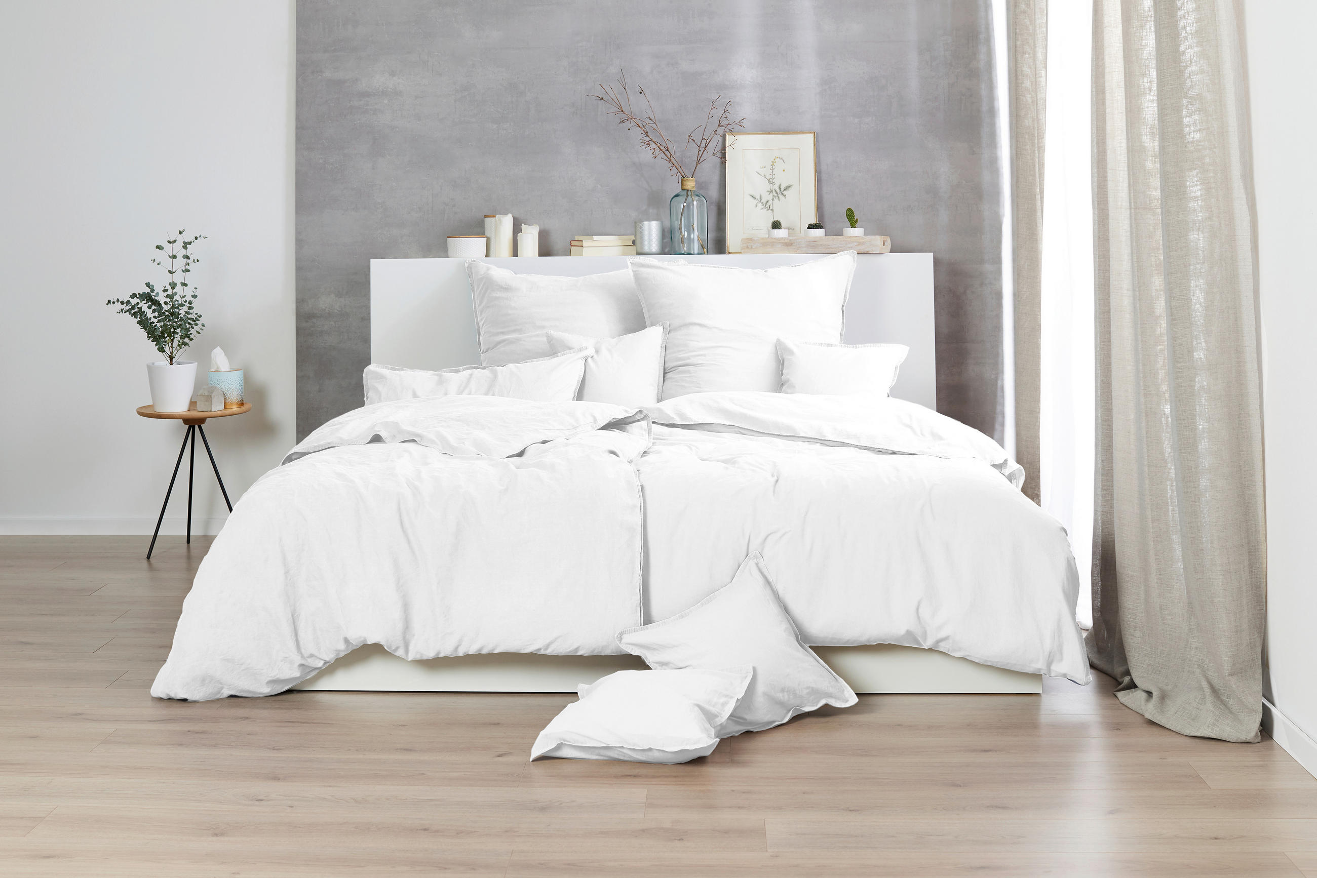 BETTWÄSCHE Renforcé 240/220 cm  - Weiß, Basics, Textil (240/220cm)