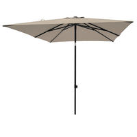 SONNENSCHIRM 200 cm Naturfarben  - Schwarz/Naturfarben, Basics, Kunststoff/Textil (200/200cm)