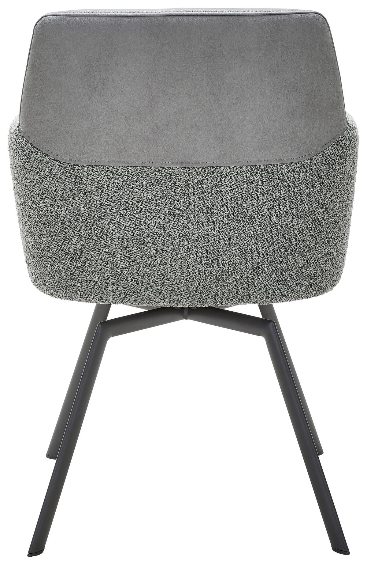 ARMLEHNSTUHL  in Stahl Mikrofaser, Struktur  - Anthrazit/Grau, Design, Textil/Metall (56/84/59cm) - Venjakob