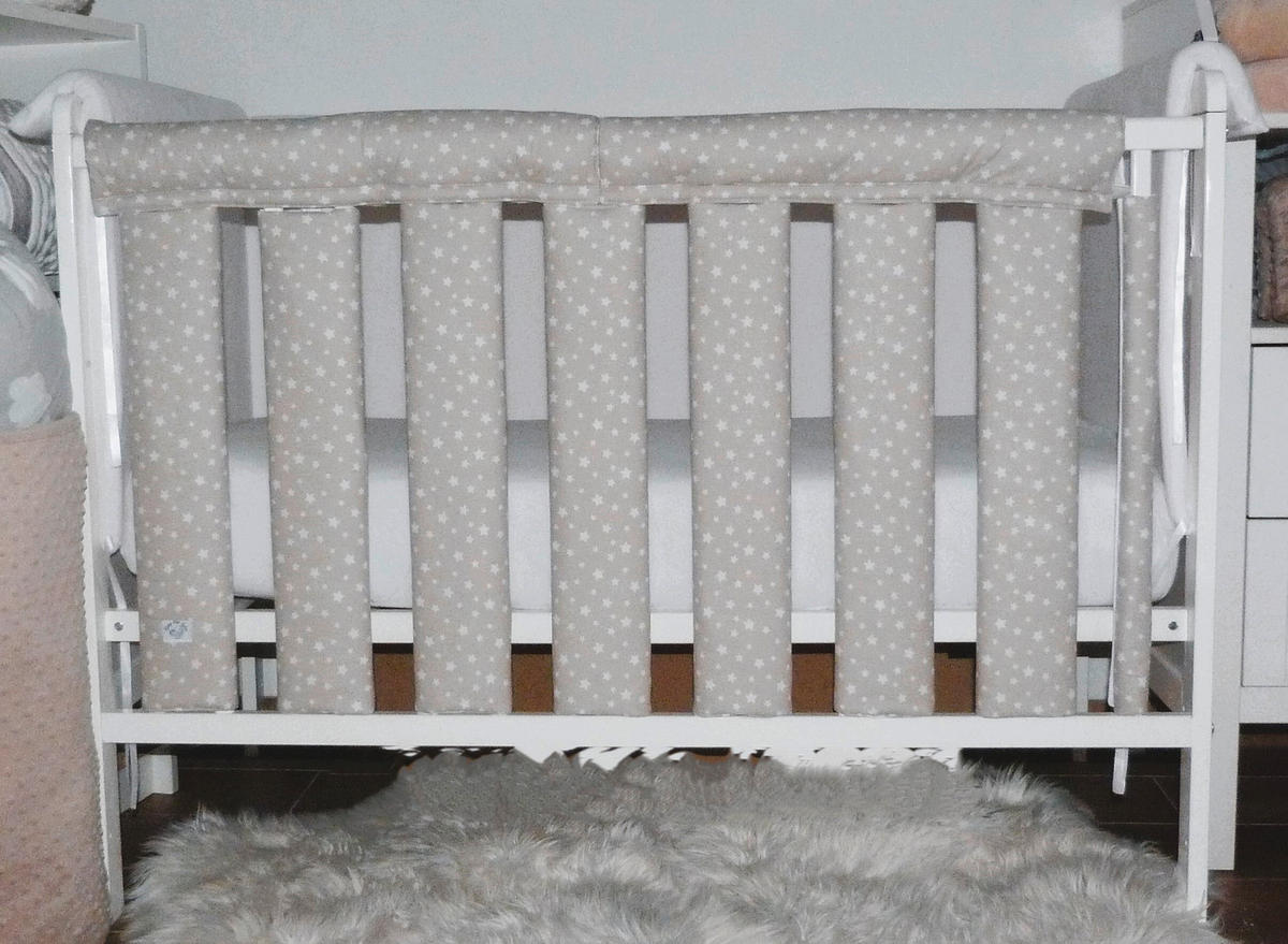 ZAŠTITNA OGRADICA ZA KREVET - bež, Osnovno, tekstil (27/56cm)