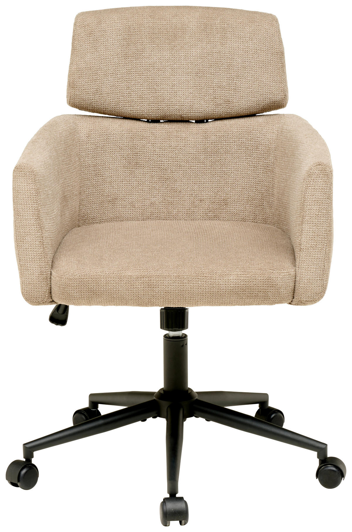 OTOČNÁ ŽIDLE, mikrovlákno, hnědá - černá/hnědá, Moderní, kov/dřevo (62/92/100/63cm) - MID.YOU