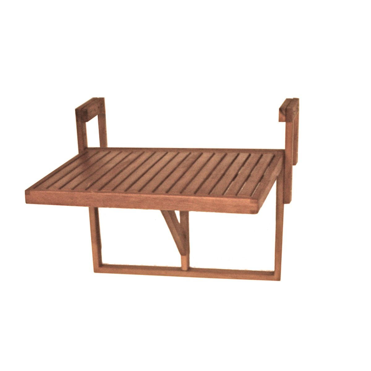 BALKONHÄNGETISCH Holz Braun  - Braun, Basics, Holz (65/64/52cm) - Gardenson