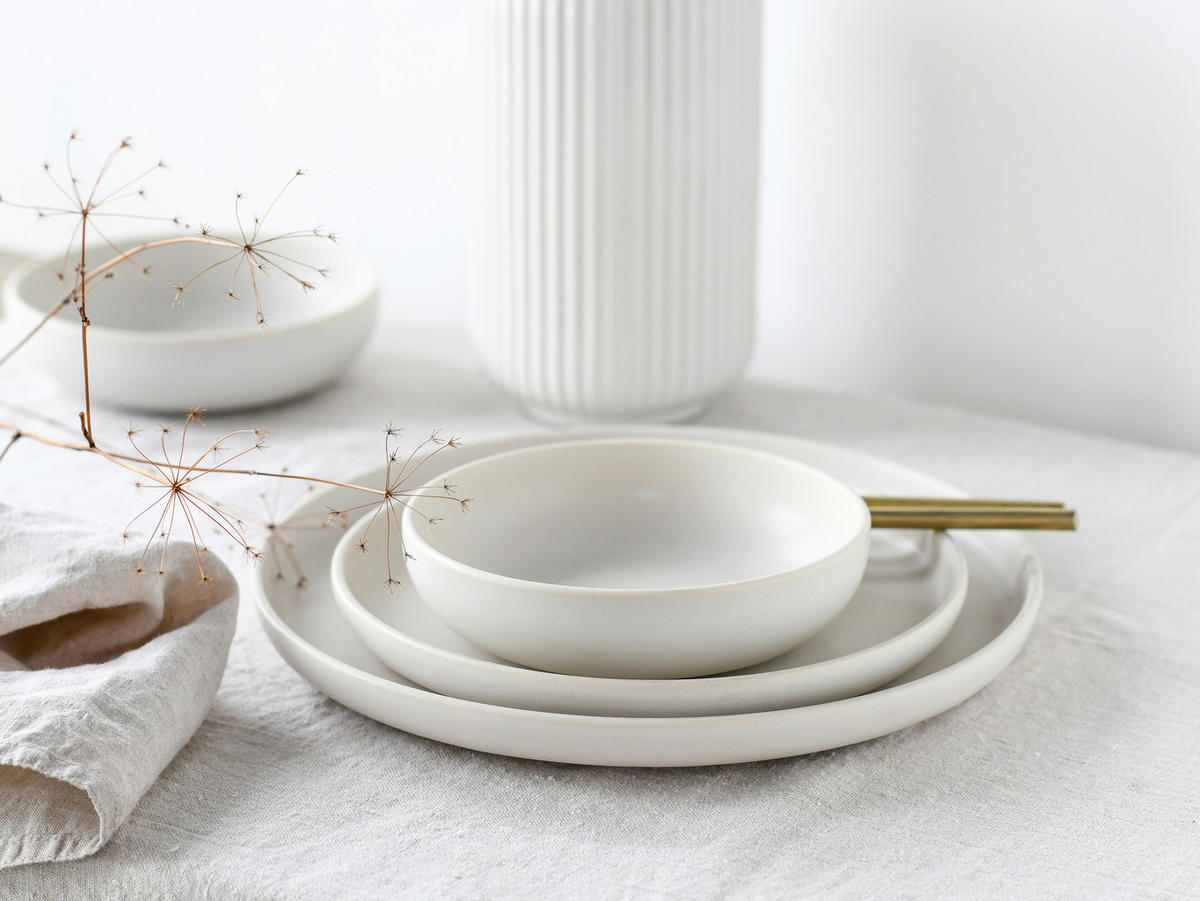 SERVIS Uno offwhite 8 delar  - cremefärgad, Basics, keramik - Creatable