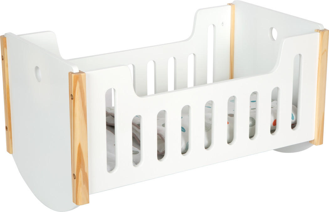 PUPPENBETT Little Button  - Multicolor, Basics, Holz/Textil (49/27/28cm) - small foot