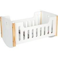 PUPPENBETT Little Button  - Multicolor, Basics, Holz/Textil (49/27/28cm) - small foot