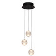 LED-HÄNGELEUCHTE 25/150 cm  - Klar/Schwarz, Design, Kunststoff/Metall (25/150cm) - Dieter Knoll