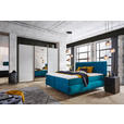 BOXSPRINGBETT 160/200 cm  in Türkis  - Türkis/Schwarz, Design, Textil/Metall (160/200cm) - Esposa