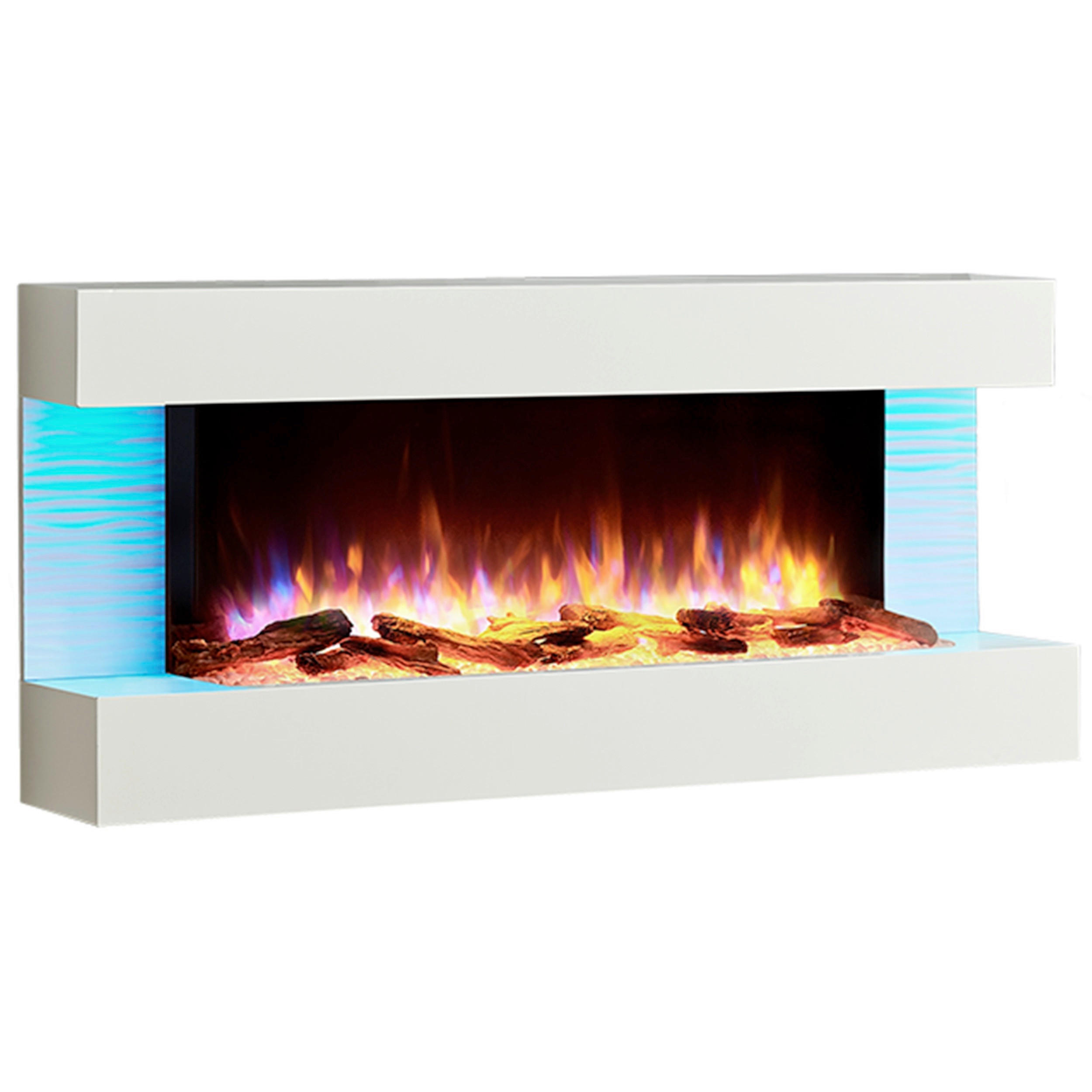 ELEKTROKAMIN - Weiß, Basics, Holzwerkstoff/Metall (100/83/28cm)