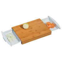 DASKA ZA REZANJE  drvo, plastika   - bijela, Basics, drvo/plastika (25,5/4/41cm) - Kesper