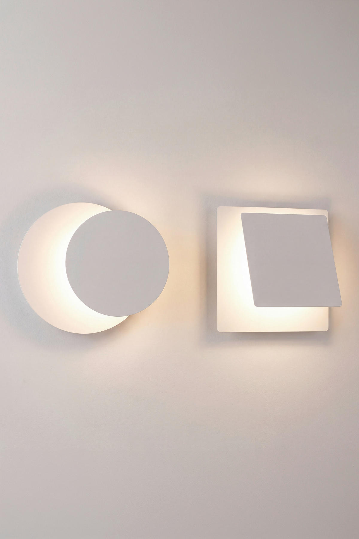 LED-WANDLEUCHTE Mio 18/18/7.2 cm  - Weiß, Design, Metall (18/18/7.2cm)