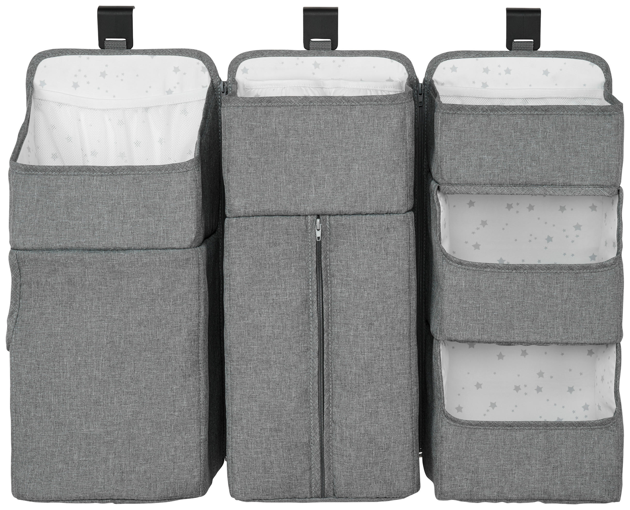 KUTIJA ZA ODLAGANJE 69,5/14/50,5 cm - bijela/siva, Basics, tekstil/plastika (69,5/14/50,5cm) - My Baby Lou