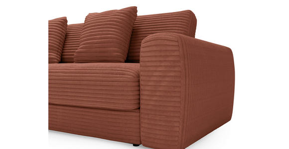ECKSOFA in Cord Bronzefarben 182/302 cm - Schwarz/Bronzefarben, MODERN, Kunststoff/Textil (182/302cm) - Carryhome