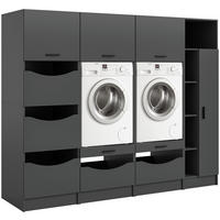 HAUSWIRTSCHAFTSRAUM 242/195/68 cm  in Anthrazit  - Anthrazit, Basics, Holzwerkstoff (242/195/68cm) - MID.YOU