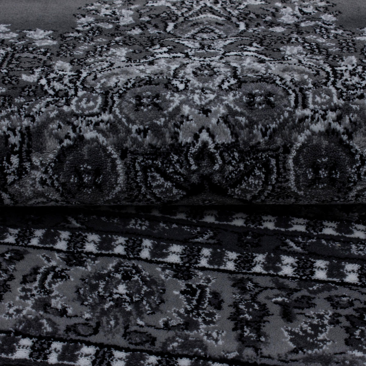 WEBTEPPICH 80/150 cm Marrakesh Grau, Schwarz  - Schwarz/Grau, KONVENTIONELL, Textil (80/150cm) - Novel