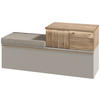 GARDEROBENBANK  in 128/62/42,9 cm  - Taupe/Wildeiche, Design, Holz/Holzwerkstoff (128/62/42,9cm) - Voglauer