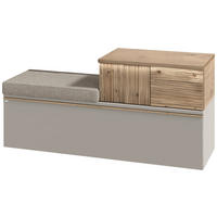 GARDEROBENBANK  in 128/62/42,9 cm  - Taupe/Wildeiche, Design, Holz/Holzwerkstoff (128/62/42,9cm) - Voglauer