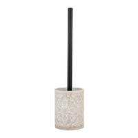 WC-BÜRSTENGARNITUR - Schwarz/Grau, Basics, Kunststoff/Metall (9,5/36,5/9,5cm) - Wenko