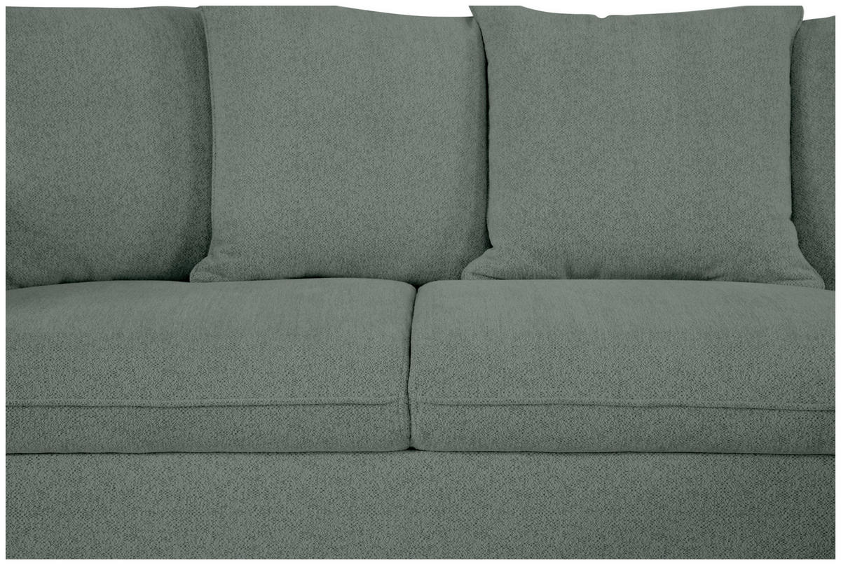 ECKSOFA in Chenille Grau  - Grau, Design, Textil (254/160cm) - MID.YOU