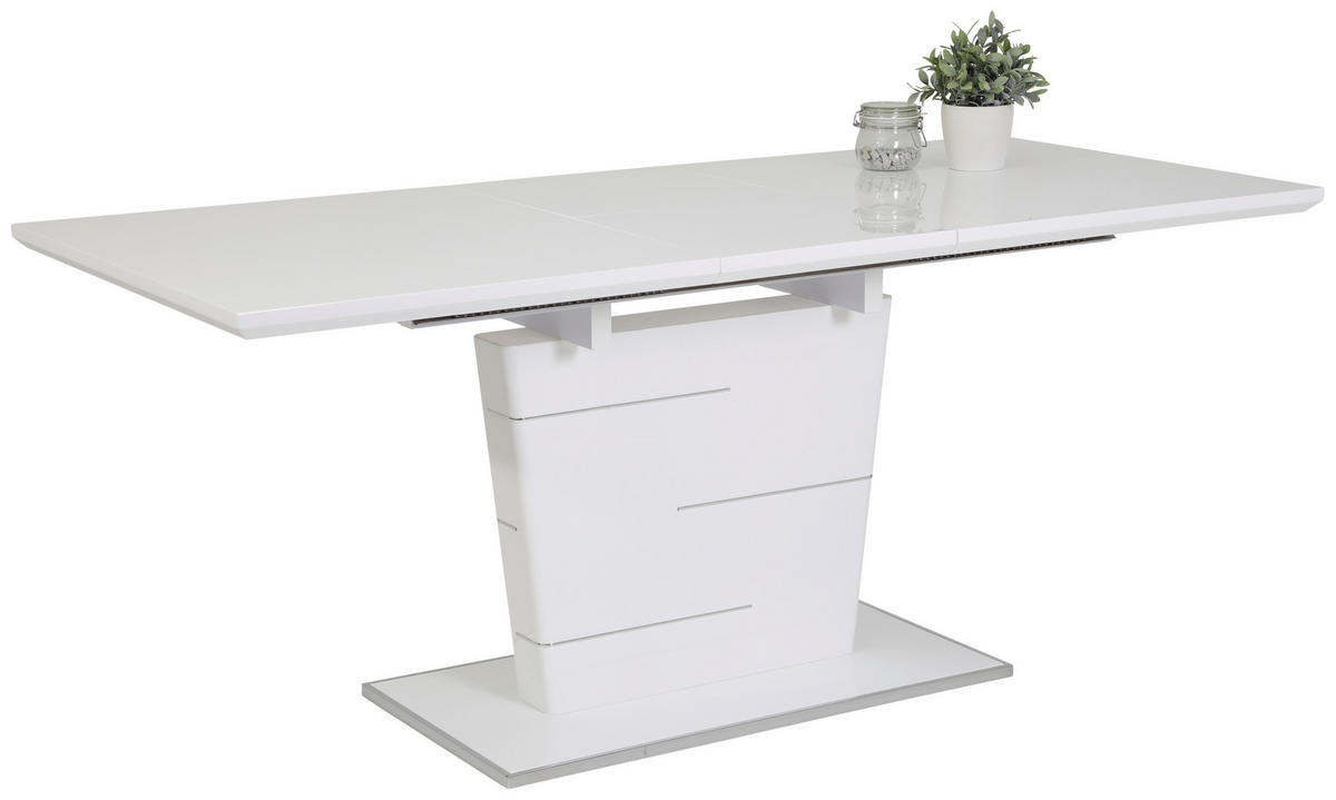 TISCHGRUPPE Anthrazit, Grau  - Anthrazit/Grau, MODERN, Textil/Metall (120 - 160/76/80cm) - MID.YOU