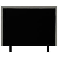 PAT TIP BOXSPRING FĂRĂ ARCURI 90/200 cm  in grafit  - grafit/negru, Konventionell, textil (90/200cm) - P & B