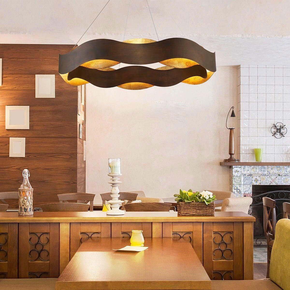 KRONLEUCHTER 85/45 cm    - Multicolor, Design, Metall (85/45cm) - Elstead Lighting