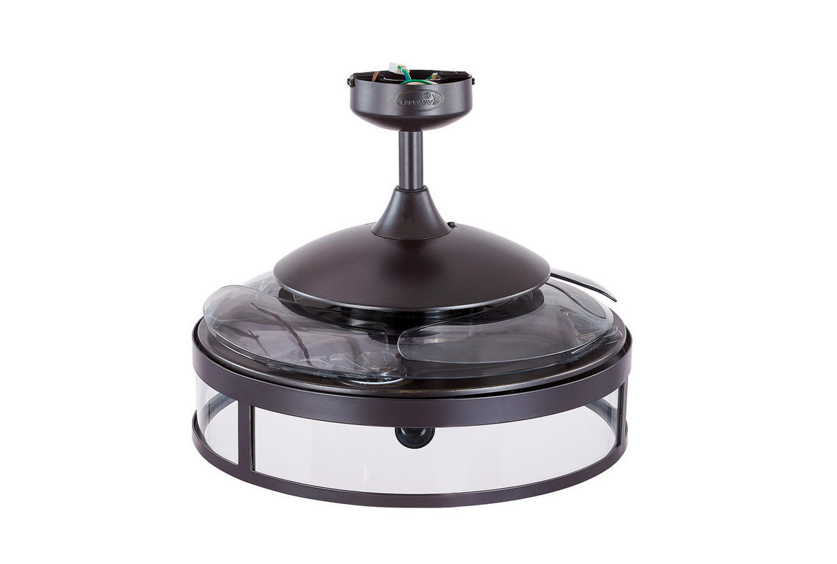 DECKENVENTILATOR  122/41 cm    - Transparent/Schwarz, Basics, Kunststoff/Metall (122/41cm) - P & B