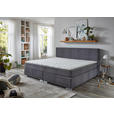 BOXSPRINGBETT 240/200 cm  in Grau  - Chromfarben/Grau, KONVENTIONELL, Holz/Holzwerkstoff (240/200cm) - Carryhome