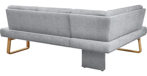 ECKBANK 174/280 cm in Eichefarben, Hellgrau - Eichefarben/Hellgrau, Design, Holz/Textil (174/280cm) - Dieter Knoll