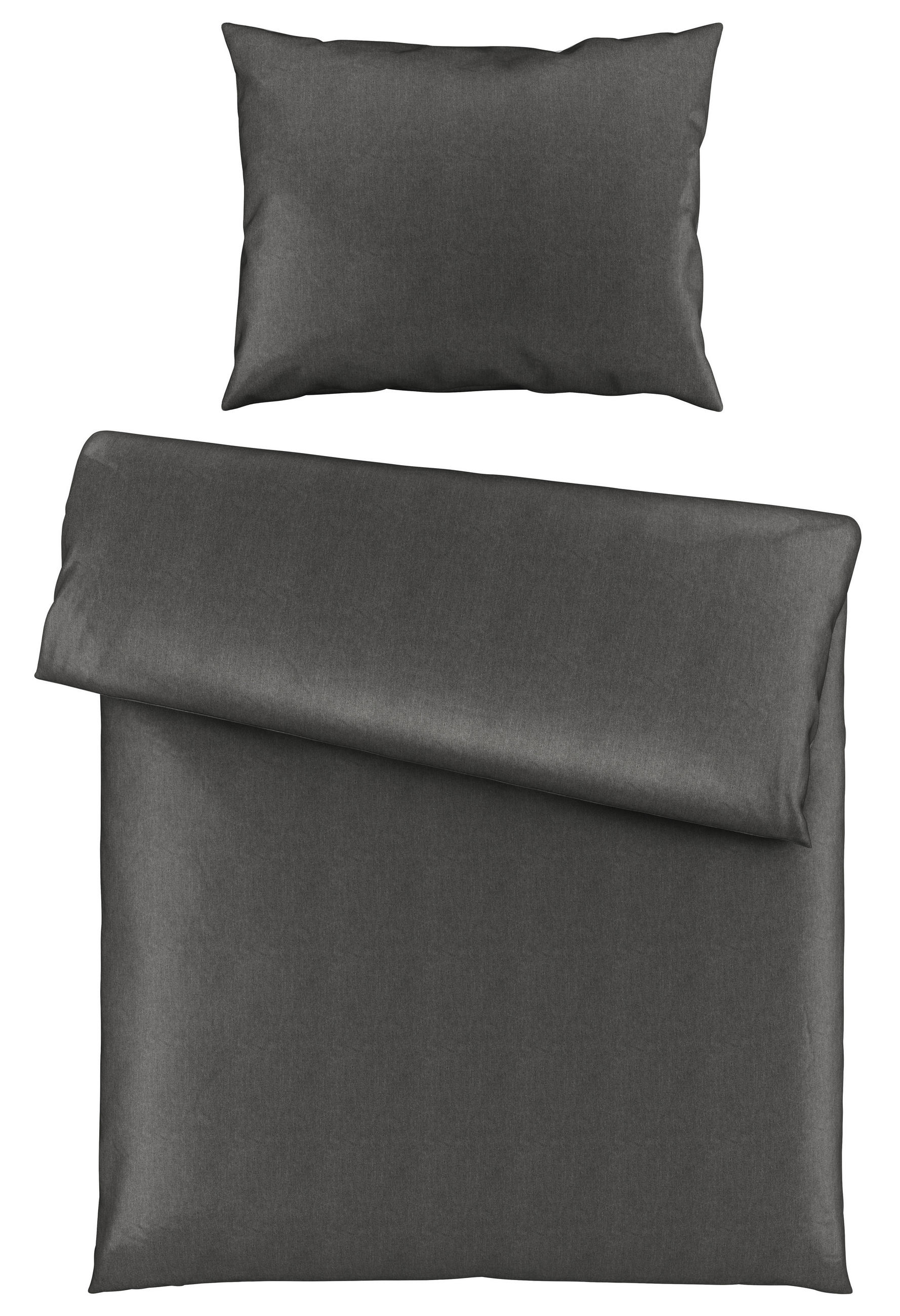 ÁGYNEMŰHUZAT-GARNITÚRA 140/200 cm  - sötétszürke, Konventionell, textil (140/200cm) - Novel