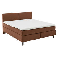 BOXSPRINGBETT 180/200 cm  in Rostfarben  - Rostfarben/Schwarz, MODERN, Kunststoff/Textil (180/200cm) - Beldomo - Sleep