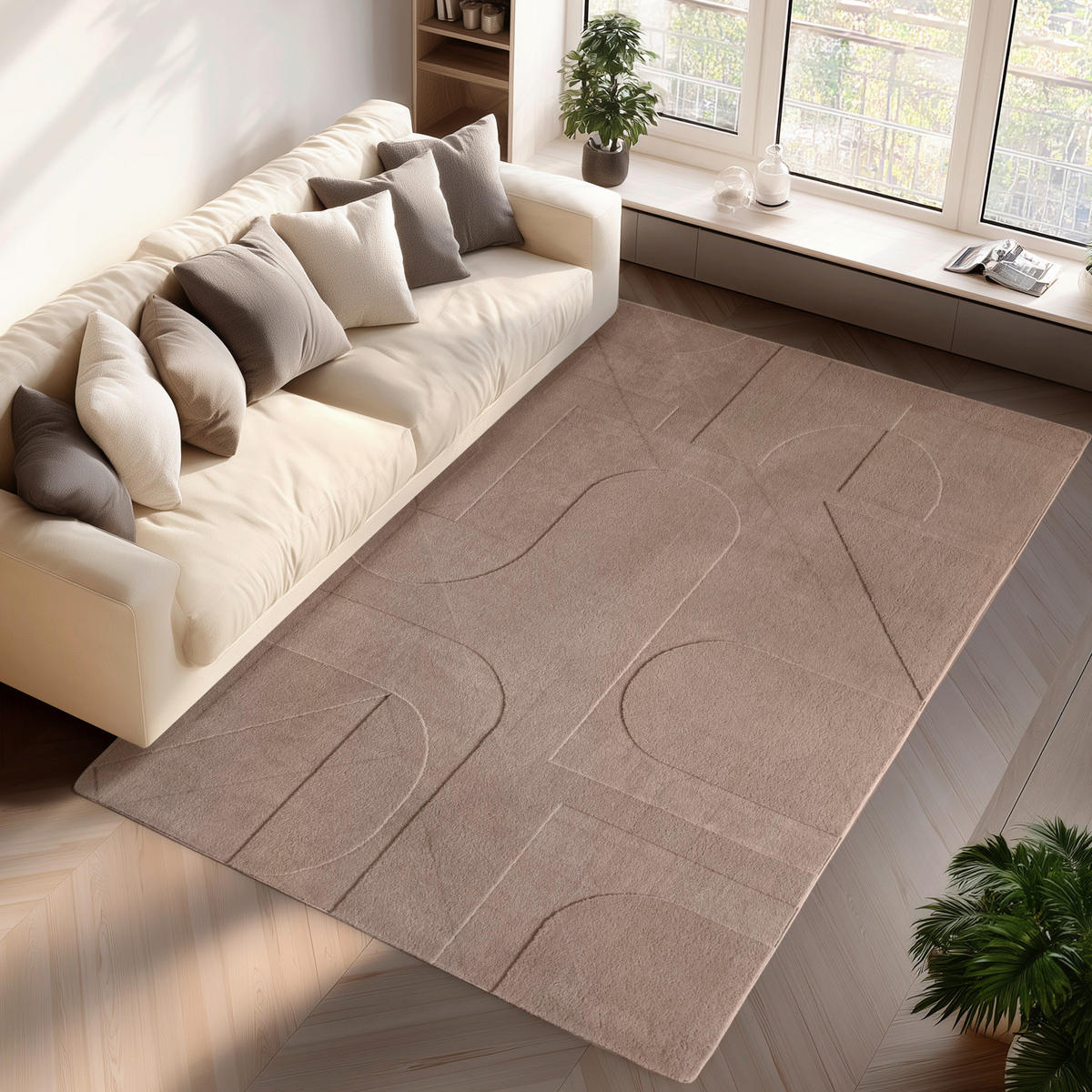 FLACHWEBETEPPICH 80/150 cm Pompei Beige  - Beige, KONVENTIONELL, Textil (80/150cm) - Novel
