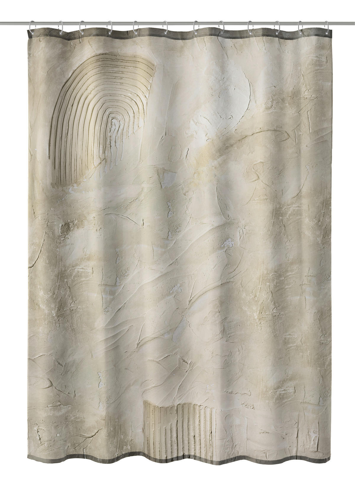 DUSCHVORHANG Kleine Wolke 180/200 cm  - Hellbraun, Basics, Textil (180/200cm) - Kleine Wolke